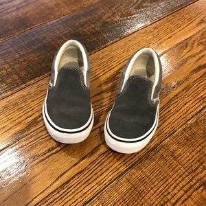 Boys Vans Classic Slip-On Suede Grey
